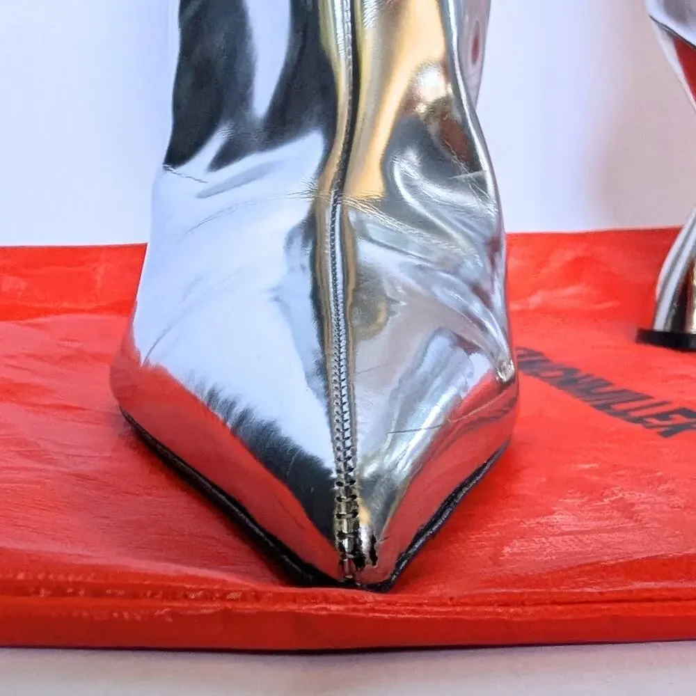 Simon Miller Verner Metallic Hourglass Heel Boots - Picture 12 of 14